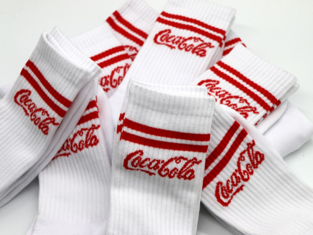 sportsokken bedrukken coca cola