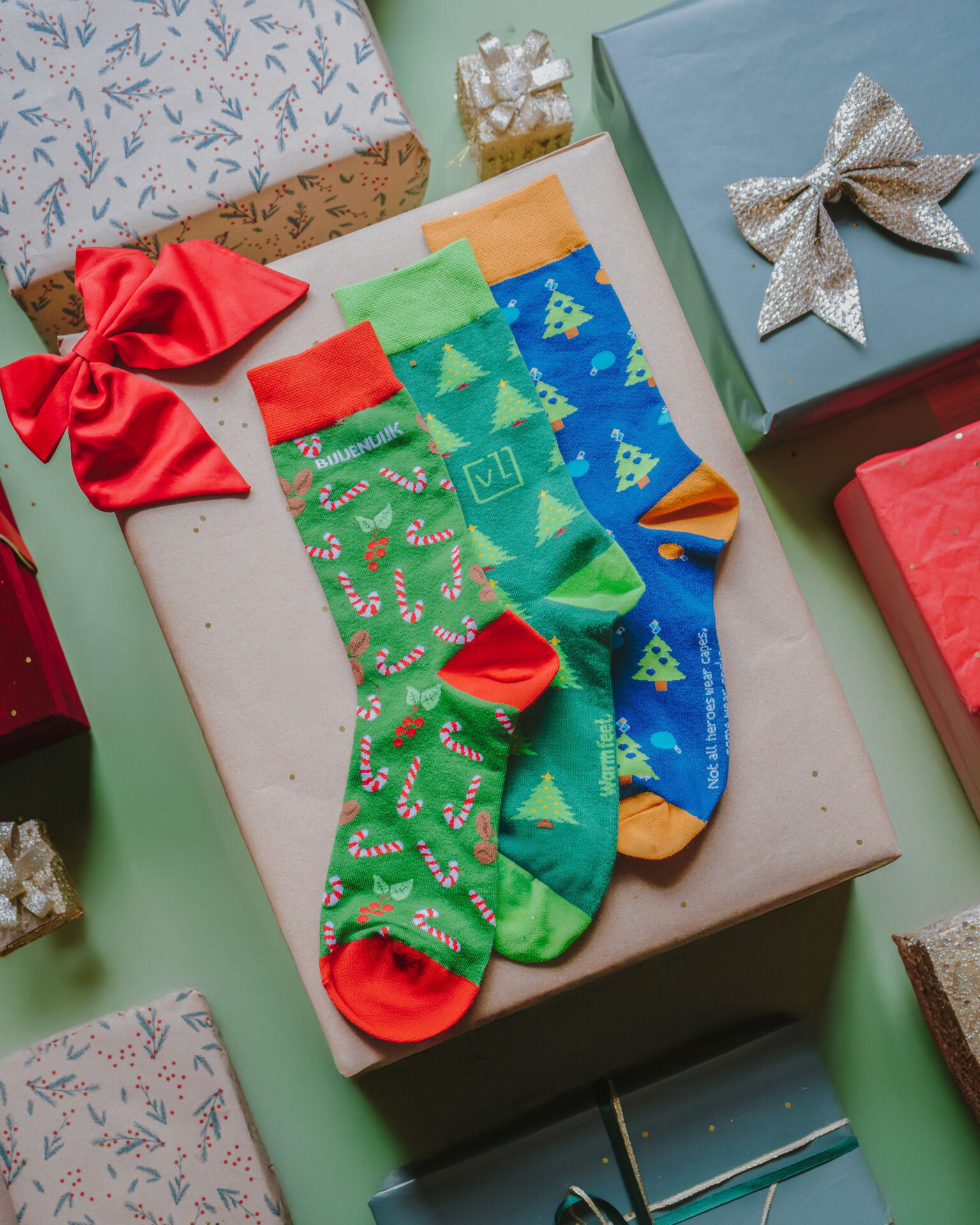 kerstsokken bedrukken voorbeelden